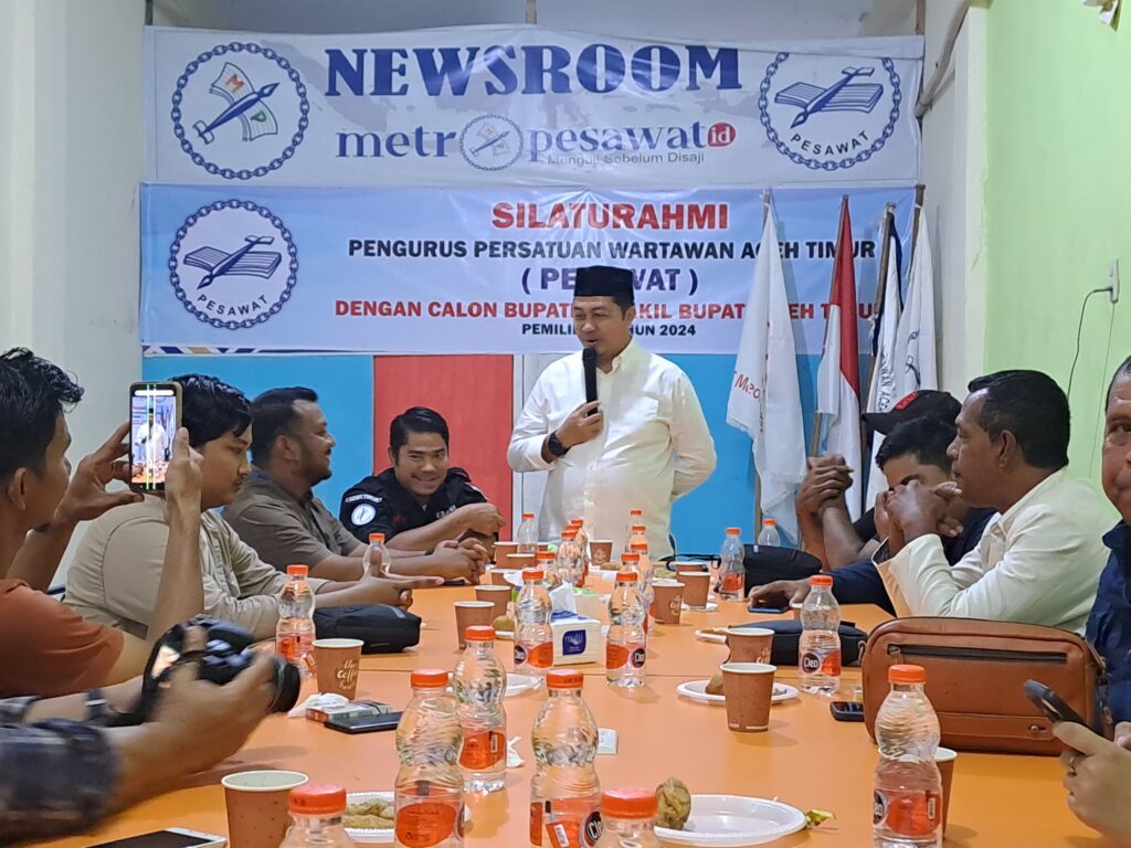 Paslon FITRAH, Dr Firman Dandy, saat sharing program dan visi - misinya jika lolos sebagai Bupati Aceh Timur, periode 2025-2030 nantinya.