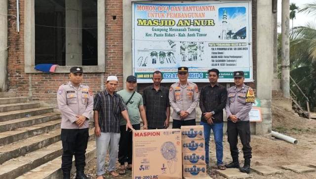 Kapolsek Pantee Bidari Tebar Kebaikan, Melalui Jumat Berkah
