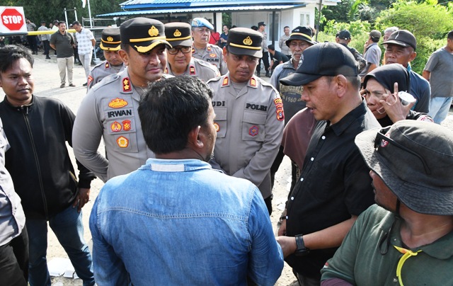 Kapolres Aceh Timur Kawal Penyampaian Aspirasi Masyarakat Terhadap PT Medco