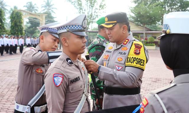 Kapolres Aceh Timur Pimpin Apel Gelar Pasukan Operasi Zebra Seulawah 2025