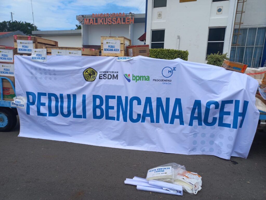 KESDM, BPMA, dan Medco E & P, Salurkan Bantuan untuk Warga Terdampak Banjir di Aceh
