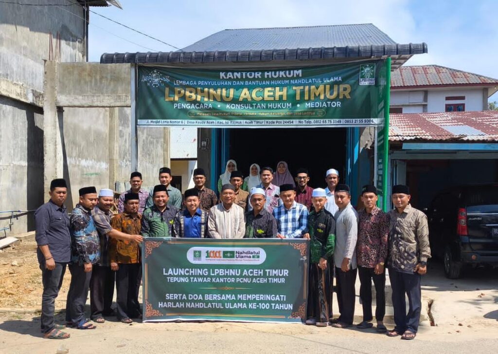 Peringati Harlah ke-100, PCNU Aceh Timur Launching Lembaga Penyuluhan Bantuan Hukum