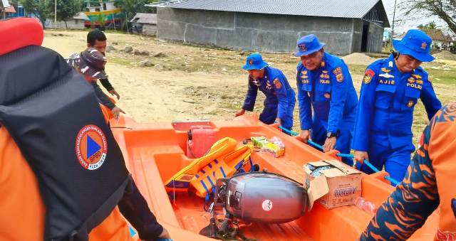 Kasatpolairud Polres Aceh Timur: Cuaca Buruk, Upaya Pencarian Awak KM Camar 29 Dihentikan Sementara