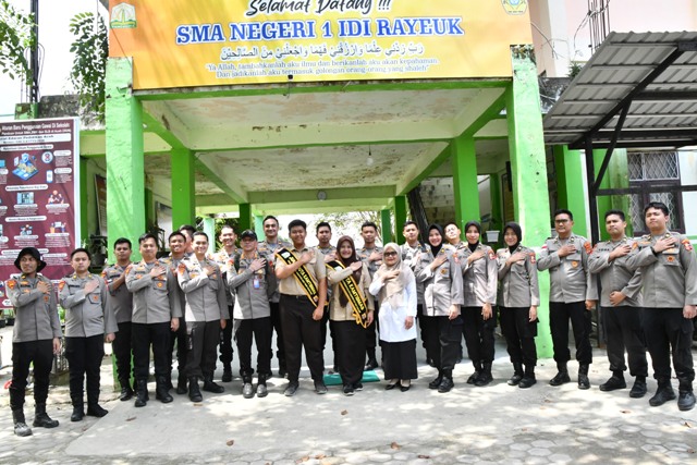 Trauma Healing Mahasiswa STIK Lemdiklat Polri Angkatan 83 WPS Sindikt II di SMA Negeri 1 Idi, Pulihkan Semangat Belajar Siswa