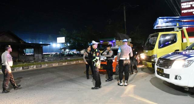 Patroli Gabungan Polres Aceh Timur Cegah Balap Liar Menjelang Sahur