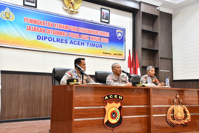 Ditbinmas Polda Aceh Gelar Katpuan Bhabinkamtibas Polres Aceh Timur