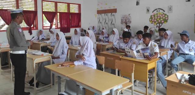 Menyasar Pelajar, Satlantas Aceh Timur Gencarkan Edukasi Lalu Lintas