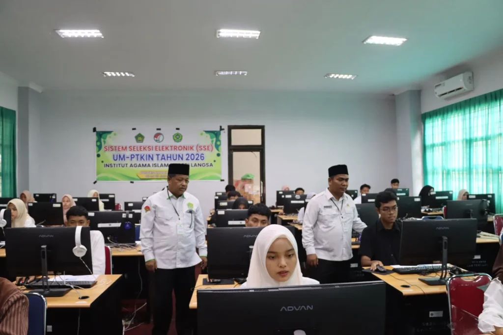 Calon Mahasiswa Baru IAIN Langsa Ikuti Ujian SSE UM-PTKIN 2026