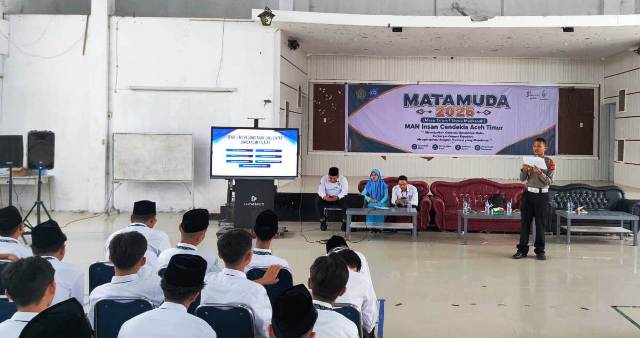 Tanamkan Budaya Tertib Berlalu Lintas, Satlantas Polres Aceh Timur Edukasi Siswa MAN Insan Cendekia